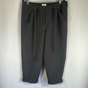 Wilfred Dark Grey Allant Capri Style Front Tie Pants